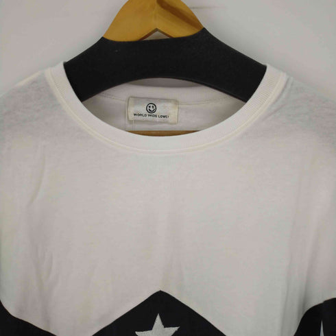ワールドワイドラブ WORLD WIDE LOVE スター刺繍ビッグシルエットTEE メンズ  1